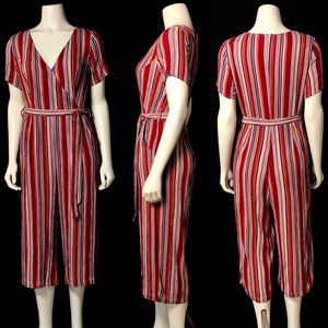 Lumiere Striped Culotte Jumpsuit